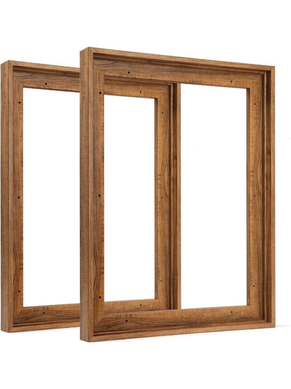16x24 Floating Canvas Frame for Art Prints - 0.9" Deep, Dark Brown Finish
